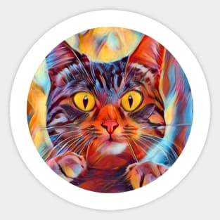 Delicate mycat, revolution for cats Sticker